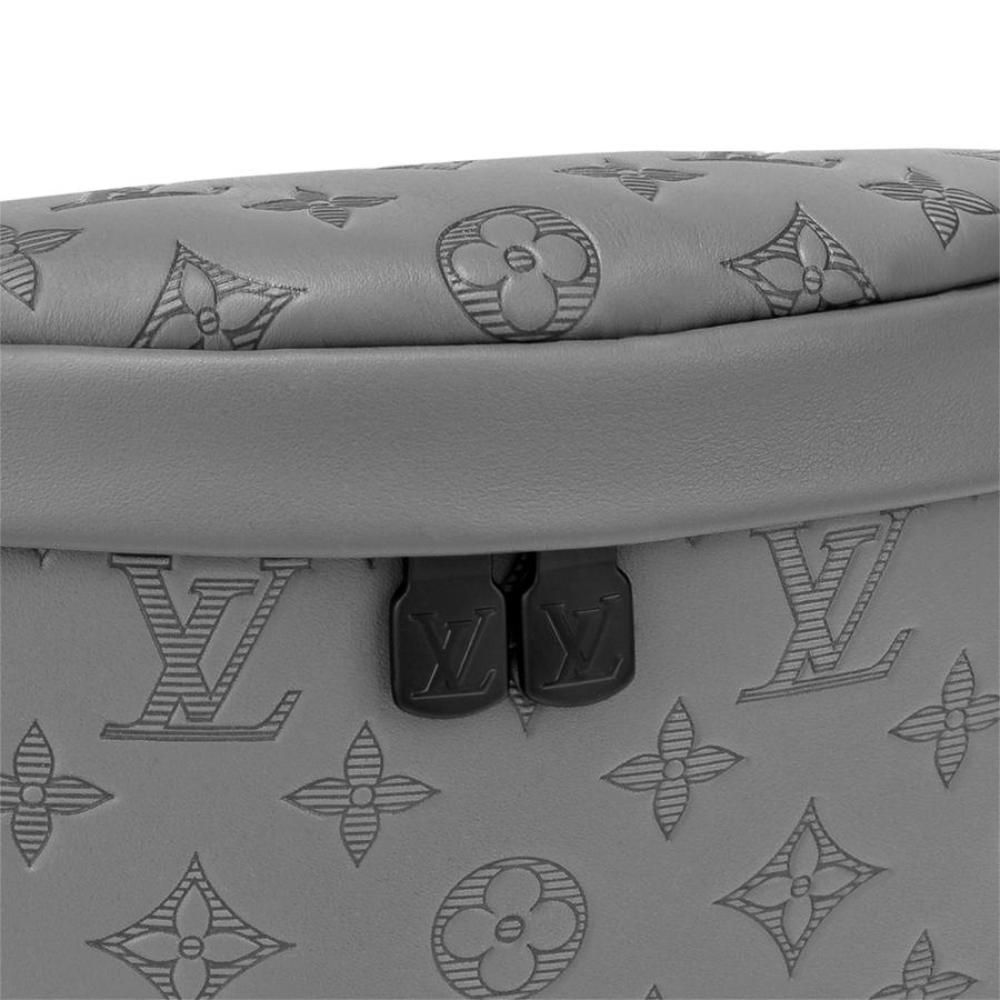 Louis Vuitton Bum Bag Waist Bag Body Bag Grey Monogram Shadow Leather - Picture 2 of 7